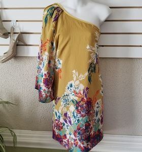 Hello Miss One Shoulder wide sleeve dress sz S